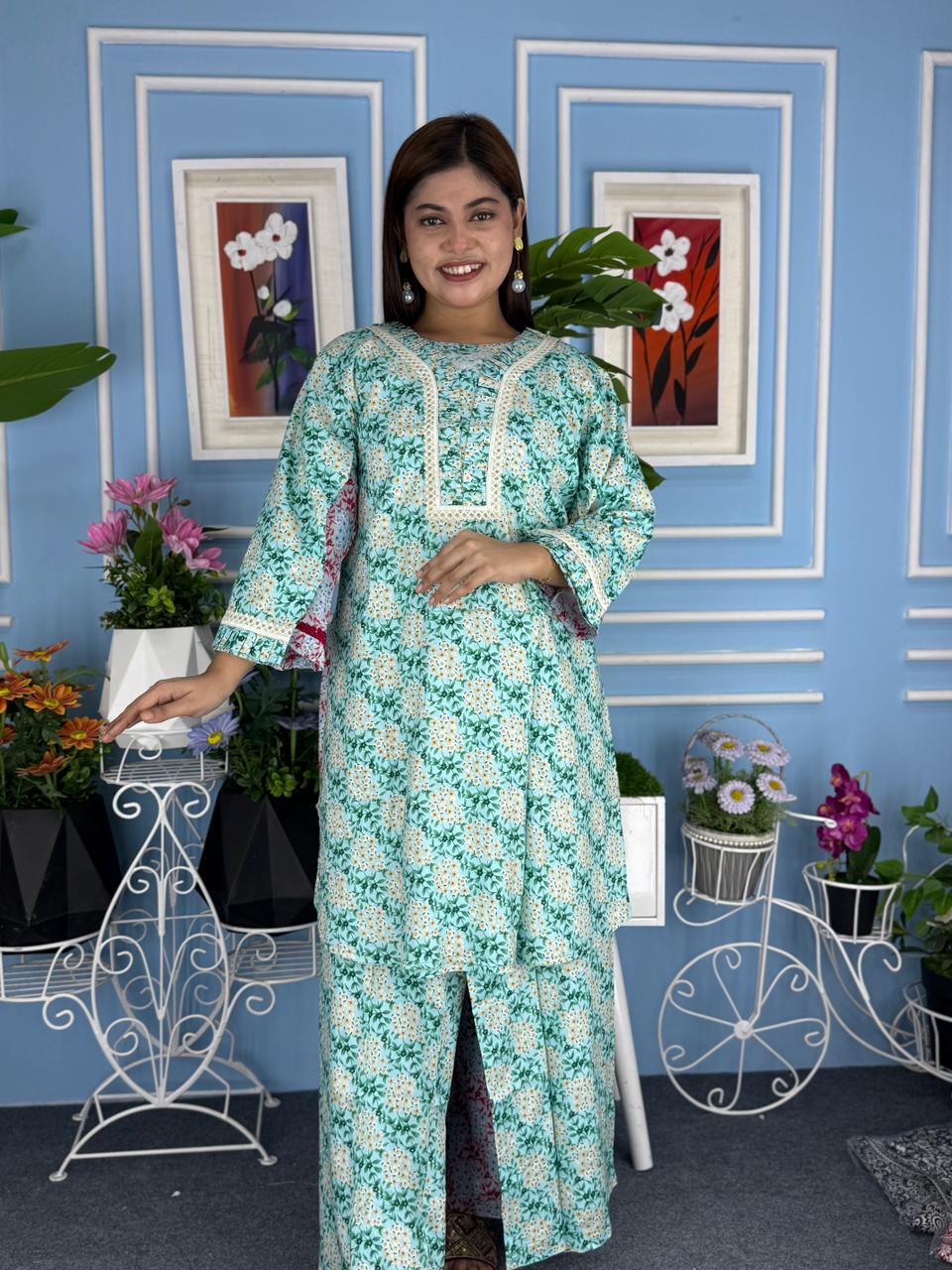 সুতি টু পিস