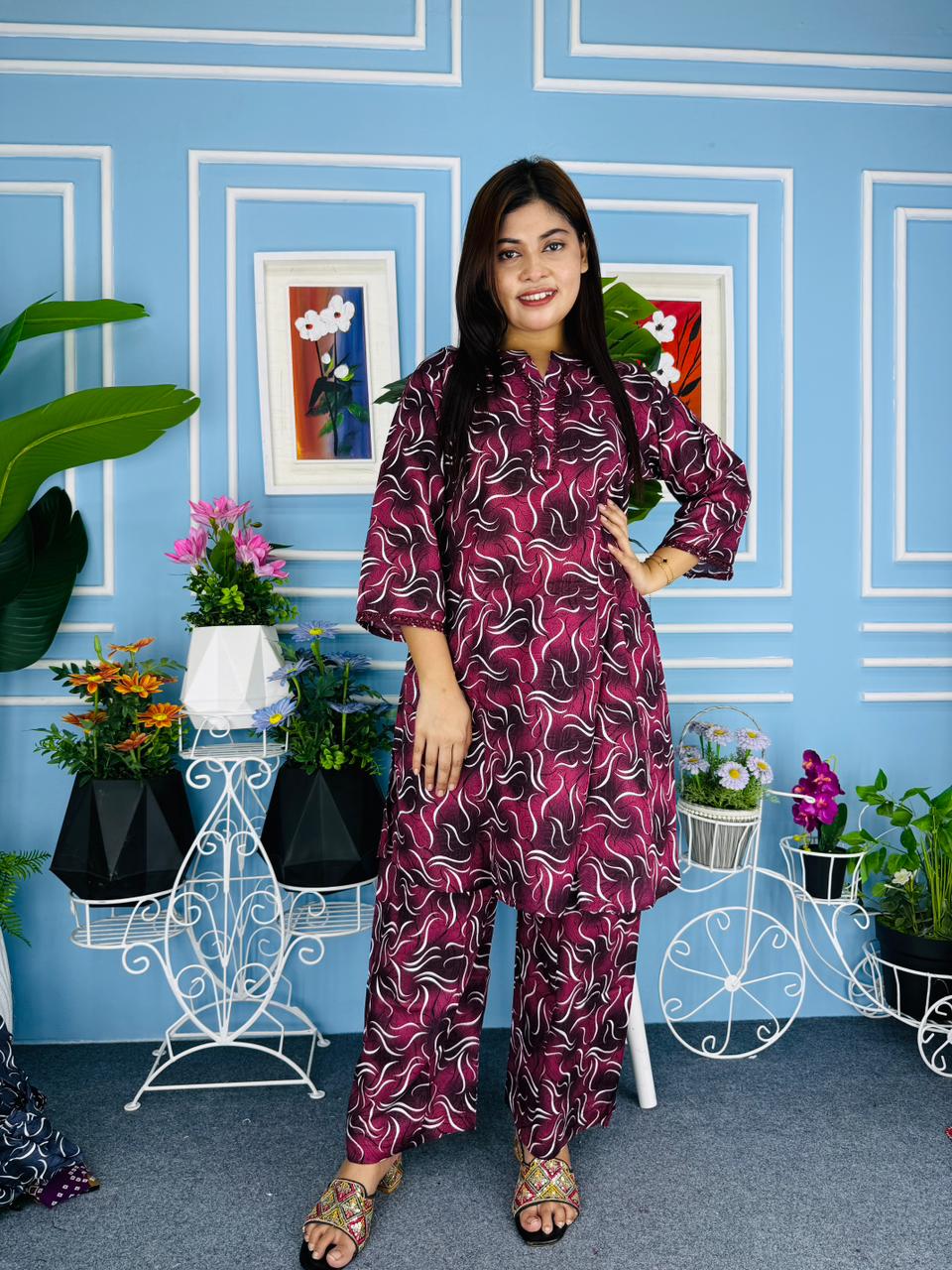 লিলেন কটন টু পিস
