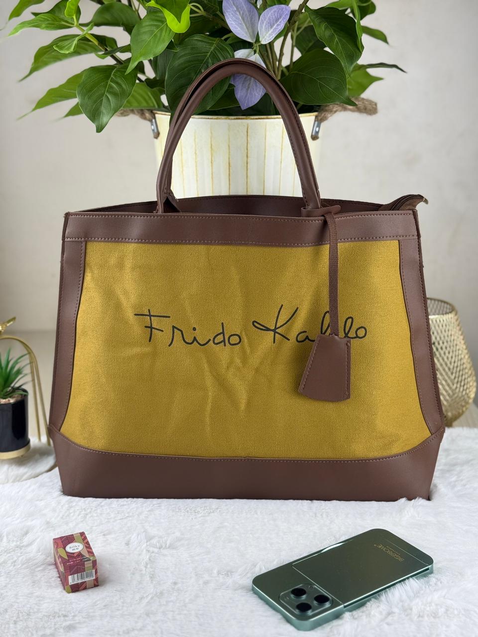 Retro Printed Letter Tote bag